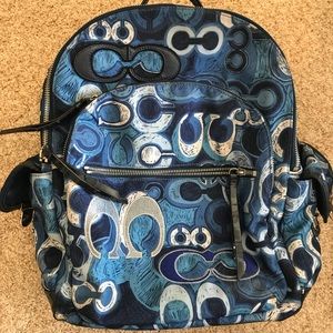 Large Navy Coach Backpack